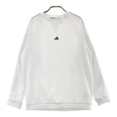 サイズ：XL ADIDAS GOLF アディダスゴルフ JE1443 2024年モデル 裏起毛 スウェット 長袖トレーナー  ホワイト系 [240101528394] ゴルフウェア メンズ ストスト