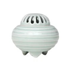 【新品・5営業日で発送】日本香堂 香炉 白青磁 線文 有田焼 79164 (2165490)