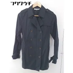 ◇　◎ NATURAL BEAUTY BASIC ナチュラルビューティーベーシック 長袖 トレンチコート サイズM ブラック レディース  【中古】 【1106080012472】