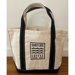 SURFERS COFFEE  サーファーズコーヒー ヘビーウエイトキャンバストートバッグ 新品タグ付き　ロゴトート　S
