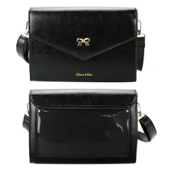 缶バッチ クリアポケット リボン付き アクスタ 痛バッグ ミニショルダーバッグ 推し活 [kenbery]