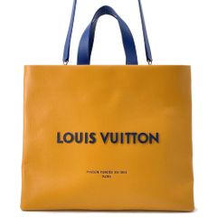 ルイヴィトン トートバッグ ショッパー トート MM レザー M24457 LOUIS VUITTON 2wayショルダーバッグ