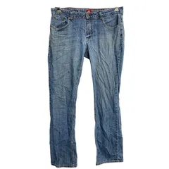 Dickies デニムパンツ W34 ディッキーズ レディース リラックスフィット ブルー 古着卸 アメリカ仕入 2412-461