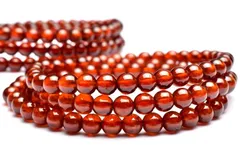 高発色 オレンジガーネット 5.5mm 3連タイプ ブレスレット  1個売り パワーストーン 天然石 _BG4752-55