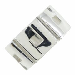 【GUCCI】グッチ Gロゴ ワイド シルバー925 18.5号 メンズ リング