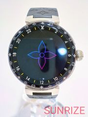 LOUIS VUITTON ルイ・ヴィトン タンブール ホライゾン ライトアップ ウォッチ QAD00【K1173】