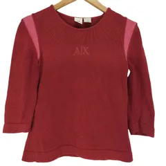 アルマーニエクスチェンジ ARMANI EXCHANGE ロゴ刺繍タイトニットソー レディース  S