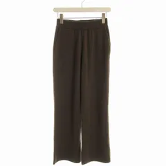 スローブ イエナ SLOBE IENA  24AW ウォッシャブルスムース ニットパンツ イージーパンツ 38 茶 ブラウン 24030912212040 /EE