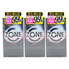[3個セット]JEX ジェクス ZONE ゾーン 6個入り コンドーム 避妊具 ステルスゼリー[ネコポス]のサムネイル