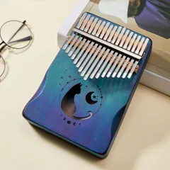 ☆ ブルー ☆ カリンバ 17キー pmyka04 カリンバ 17キー 17音 キッズ おしゃれ 親指ピアノ サムピアノ おやゆびピアノ アフリカ楽器 楽器 子供用 ピアノ フィンガーピアノ ポータブル 演奏やすい 初心者向け ハンマーのサムネイル