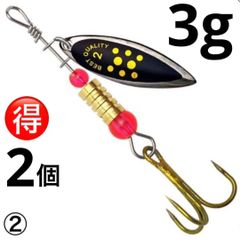 スピナー ルアー 6cm 3g 2個