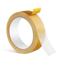【迅速発送】両面テープ 幅25MM×長さ20M TACHIO 強力両面メッシュテープ ガラス繊維入り 耐久性 吸音材用粘着テープ 多用途 両面粘着布ダクトテープ スポンジ用両面テープ 簡単に剥がせる ズレ防止 固定テープ