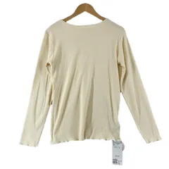 未使用品 Discoat ディスコート 無地 秋冬 AW 長袖ニット ポリエステル クリーム レディース F リブニット【古着】【中古】【送料無料】