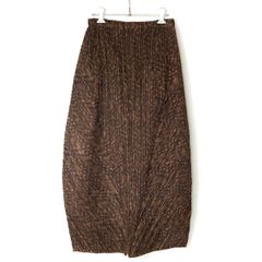 ☆☆ISSEY MIYAKE イッセイミヤケ PLEATS PLEASE プリーツ 変形スカート PP43-JG964 ブラウン サイズ 2 レディース