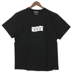 WIND AND SEA×GOD SELECTION XXX(ウィンダンシー ゴッドセレクション トリプルエックス) ロゴ プリント クルーネック 半袖 Tシャツ サイズM 古着