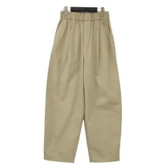 green label relaxing グリーンレーベル リラクシング パンツ ベージュ サイズ:38(M) | イージー カーブ パンツ | ワイド ウエストゴム タック ギャザー コットン | ボトムス ズボン【レディース】【中古】