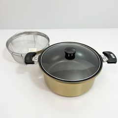 YOSHINO ヨシノ エルクック 26cm 6.2ℓ ゴールドシリーズ 両手鍋