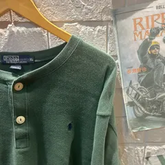 古着　大きいサイズ　 Polo by Ralph Lauren　緑　ロングTシャツ