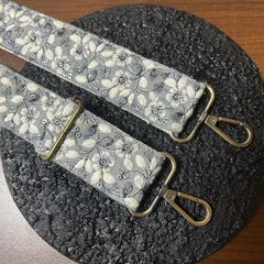 インド刺繍リボン スマホショルダー ショルダーストラップ 花柄 033