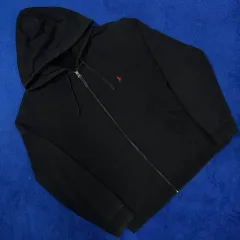 POLO RALPH LAUREN(ポロラルフローレン) 黒 ジップアップパーカー フード付き