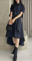 dazzlin POLO BCS コラボ ヘムレイヤードシャツワンピース - メルカリ