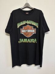 Harley-Davidson ハーレーダビッドソン JAMAICA ジャマイカ 限定 黒 ブラック 半袖 Tシャツ トップス メンズ レディース Lサイズ 新品未使用 タグ付き
