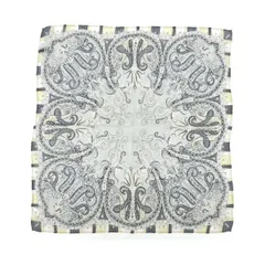 ETRO エトロ スカーフ  ペイズリー/シルク100％    グレー レディース / 241016001427