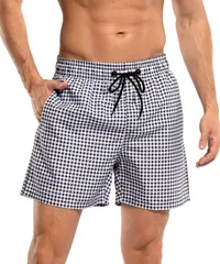 トランクス 短パン [水陸両用・吸水速乾] 海パン ボードショーツ メンズ ビーチパンツ サーフパンツ スイムウェア 水着 おしゃれ 海水パンツ メッシュインナー付き ハワイ風 大きいサイズ ヨトンナ M～4XL [Yotonna]