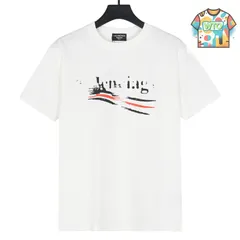 【今日特価】BALENCIAGA 25SS ウェーブプリント T シャツ-1