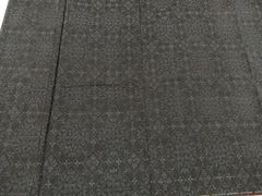 平和屋着物■本場大島紬　菱天井花文　正絹　逸品　BAAS4220ea
