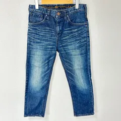 (^w^)b EDWIN エドウィン 4559 クロップド デニムパンツ 綿 ストレッチ 刺繍 ジーンズ ジーパン アメカジ ウエスタン 古着MIX デイリー タウンユース インディゴ メンズ サイズW28