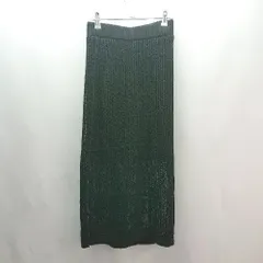 ◇ ◎ ●未使用● GU ジーユー ニット生地 無地 ウエストゴム ロング丈 タイト スカート サイズS ブラック レディース E 1307040068465