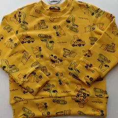 615  120cm 130cm moujonjonムージョンジョン　トレーナー　働く車　新品　日本製