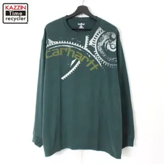 00s Carhartt プリント 長袖Ｔシャツ メンズ 表記XLサイズ