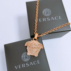 【新品未使用】VERSACE クリスタル ラ メドゥーサ ネックレス ヴェルサーチェ