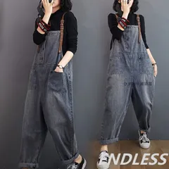 サロペット オールインワン デニムパンツ デニムサロペットパンツ レディース オーバーオール パンツ ジーンズ ワイ