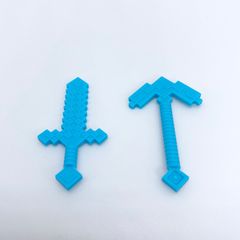 LEGO マインクラフト　ダイヤモンドの剣、ダイヤモンドのつるはし