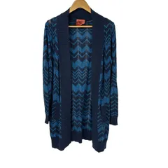 超美品 ミッソーニ ニット 長袖 カーディガン 42 ブルー 1170 楽天市場】MISSONI SPORT ミッソーニスポーツ カーディガン 良好