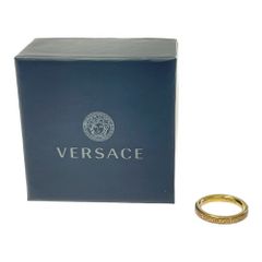【中古】【箱付き】 VERSACE ヴェルサーチ GP エングレイブド グリークキー リング グレカモチーフ ゴールド 412175 リング・指輪