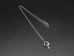 ■美品■ Canal 4℃ カナルヨンドシー ラインストーン ネックレス ペンダント アクセサリー レディース シルバー系 DJ4909のサムネイル