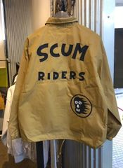 ●SCUMBOY TATTOO GO×PANDA BEARS「SCUM RIDERS」COACH JACKET スカムボーイタトゥー×パンダベアーズ「スカムライダース」コヨーテ コーチジャケット ナイロン製 新品 タトゥー【サイズ Ｍ.Ｌ.ＸＬ】