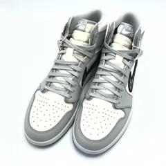 【中古】NIKE × Dior AIR JORDAN 1 HIGH DIOR スニーカー 28.5cm CN8607-002 ホワイト グレー ナイキ ディオール[10]のサムネイル