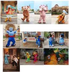 【中古】キャラカード 集合 写真(10枚セット) 「ディズニー」 東京ディズニーシー限定