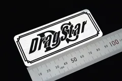B-195-2 DS -2 銀/黒 オリジナル ステッカー ドラッグスター250 ドラッグスター1100 ドラッグスター400 クラシック サイドカバー カウル カスタム 外装 スイングアーム 等にのサムネイル