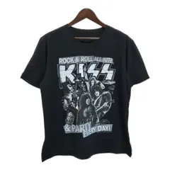 KISS キッス 半袖Ｔシャツ バンド ブラック(メンズ L相当)中古 古着 T5554