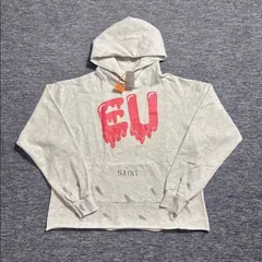 人気沸騰中 SAINT MICHAELセントマイケル x EU ダメージ加工グラフィック プルオーバー/ パーカー ユニセックスのサムネイル