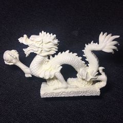 龍 白龍 陶器 オブジェ 置物 インテリア 工芸品 美術品 A1088 - メルカリ