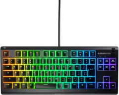 【新品・2営業日で発送】SteelSeries ゲーミングキーボード テンキーレス 有線 Apex 3 TKL US 英語配列 静音スイッチ IP32防滴 24キー同時押し対応