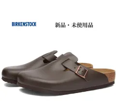 BIRKENSTOCK Boston ボストン ナチュラルレザー ダークブラウン メンズ サンダル サボ クロッグ