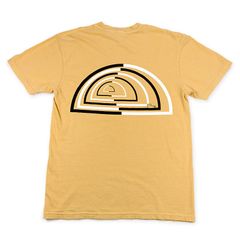 フィードバック ビデオエフェクト Tシャツ（イエロー・Lサイズ）オリジナル グラフィックTシャツ